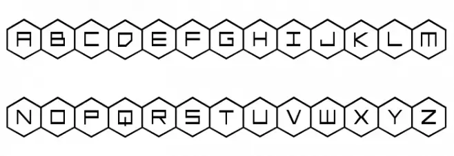 HEX:gon Fuentes MINÚSCULAS