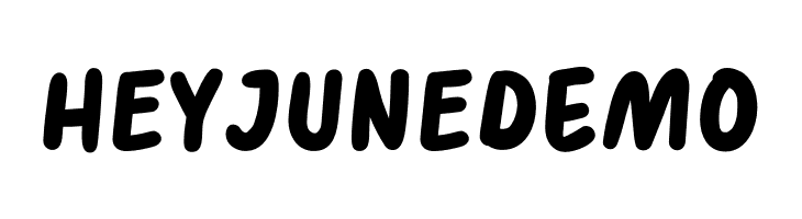HEY JUNE Demo Font