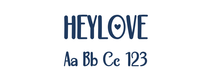 HEYLOVE Font Preview