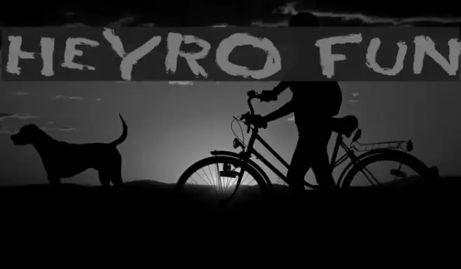 HEYRO fun フォント examples
