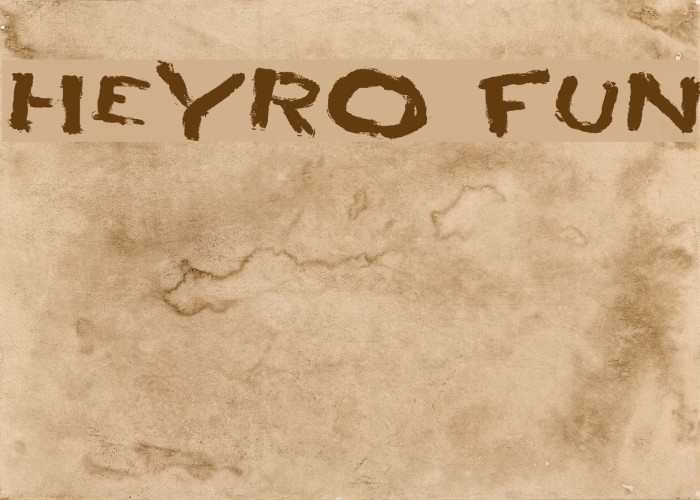 HEYRO fun Font examples