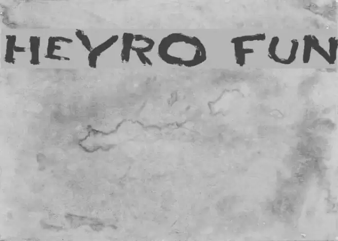 HEYRO fun フォント examples