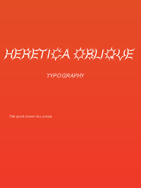 HEretica Oblique Poster