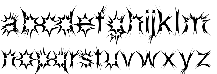 HEretica Font LOWERCASE