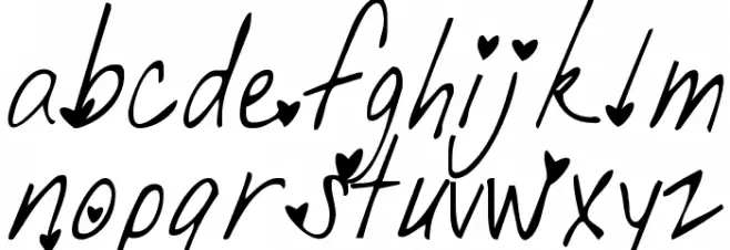 He Formed My Heart 字体 小写