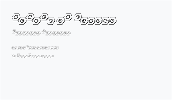 HeXkEy 3D Italic Business Card