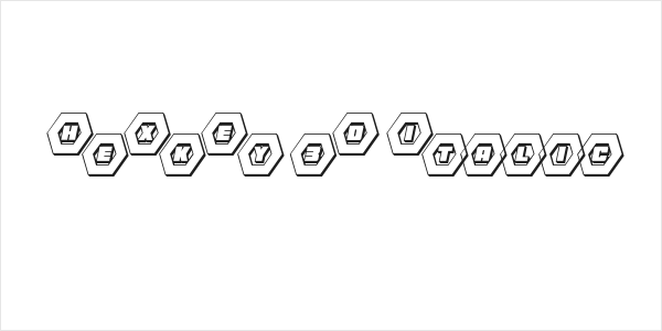HeXkEy 3D Italic Logo