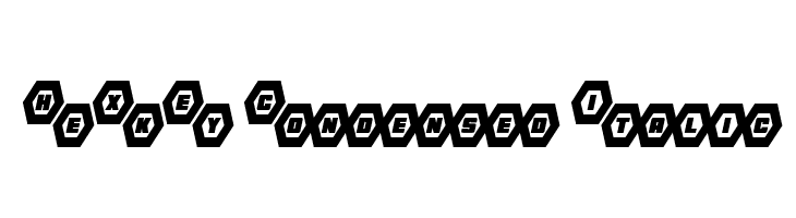 HeXkEy Condensed Italic  Descarca Fonturi Gratis
