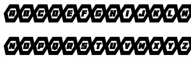 HeXkEy Condensed Italic Schriftart Groß