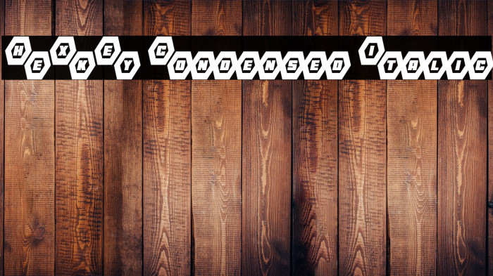 HeXkEy Condensed Italic Example 2