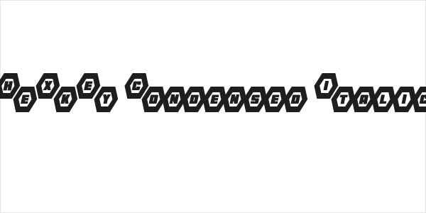 HeXkEy Condensed Italic Logo