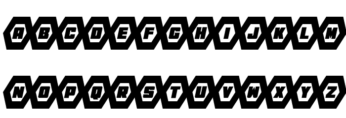 HeXkEy Condensed Italic Font LOWERCASE