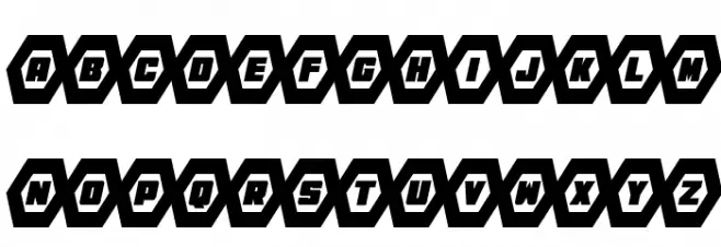 HeXkEy Condensed Italic Font Litere mici