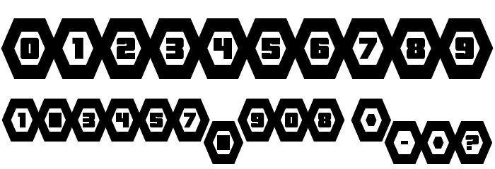 HeXkEy Condensed Font OTHER CHARS