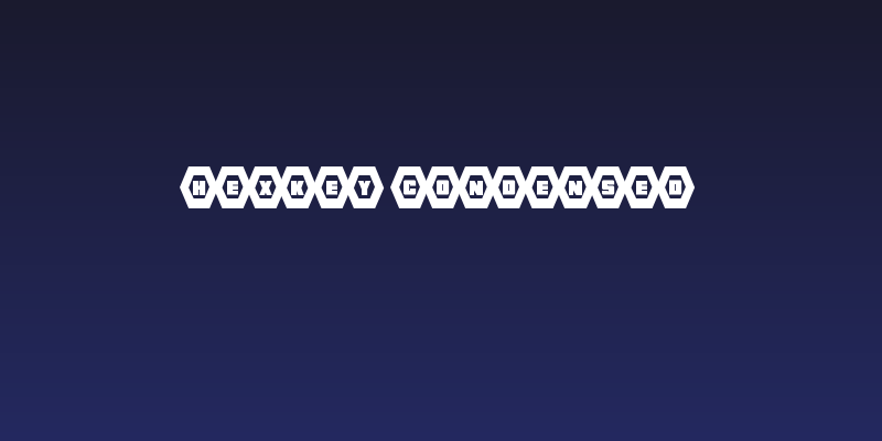 HeXkEy Condensed Social Header