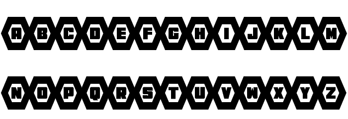 HeXkEy Condensed Font LOWERCASE