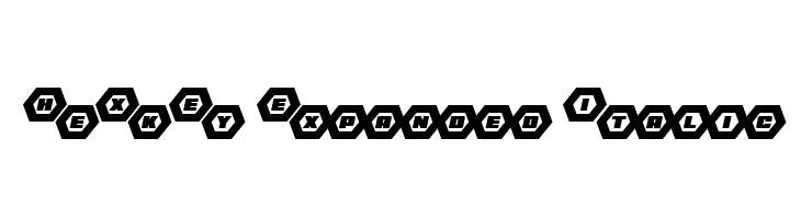 HeXkEy Expanded Italic  免费字体下载