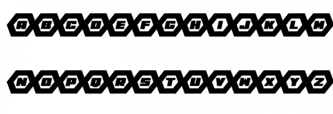 HeXkEy Expanded Italic 字体 大写