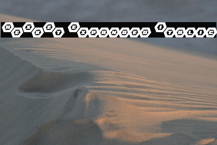 HeXkEy Expanded Italic Example 2