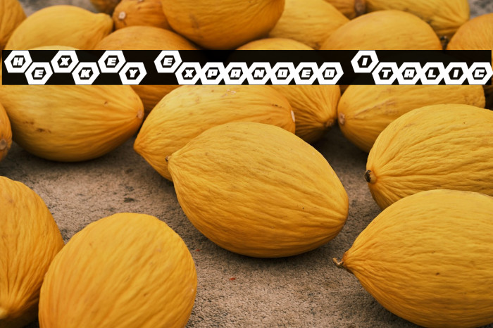 HeXkEy Expanded Italic Example 3