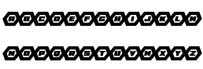 HeXkEy Expanded Italic Font LOWERCASE