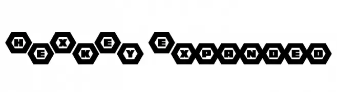 HeXkEy Expanded  Скачать бесплатные шрифты