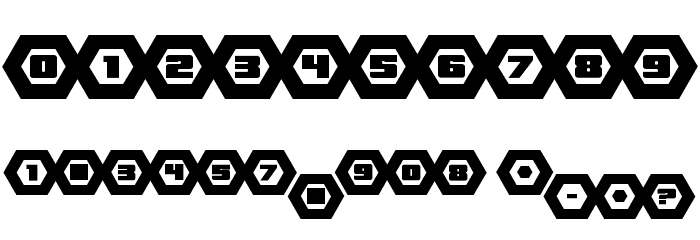 HeXkEy Expanded Font OTHER CHARS