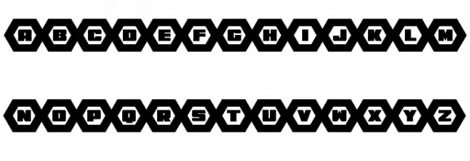 HeXkEy Expanded Schriftart Groß