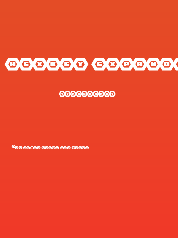 HeXkEy Expanded Poster