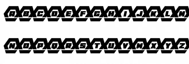 HeXkEy Laser Italic Schriftart Groß