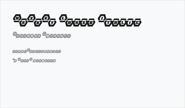 HeXkEy Laser Italic Business Card