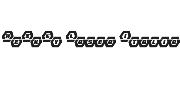 HeXkEy Laser Italic Logo