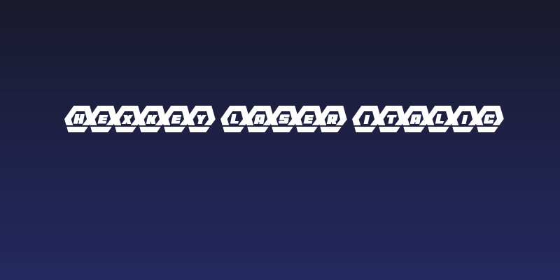 HeXkEy Laser Italic Social Header