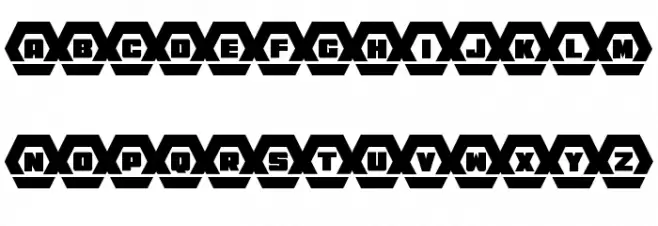 HeXkEy Laser 字体 大写