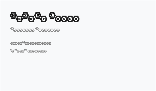 HeXkEy Laser Business Card