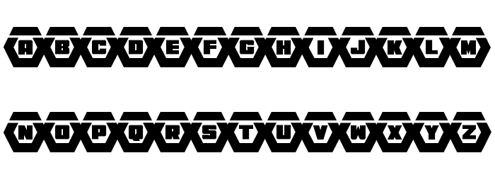 HeXkEy Laser Font LOWERCASE