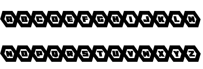 HeXkEy Leftalic Font LOWERCASE