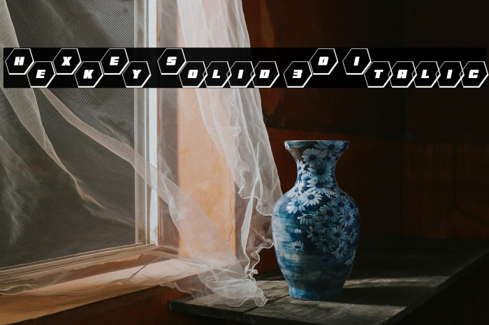 HeXkEy Solid 3D Italic Example 2