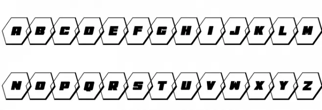 HeXkEy Solid 3D Italic Fuentes MINÚSCULAS