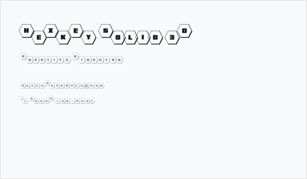 HeXkEy Solid 3D Business Card