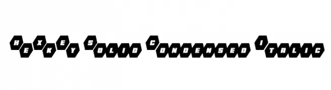 HeXkEy Solid Condensed Italic  Скачать бесплатные шрифты