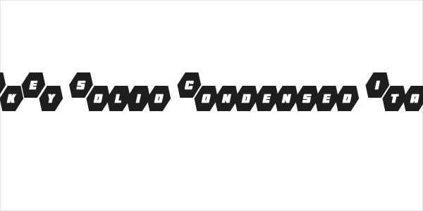 HeXkEy Solid Condensed Italic Logo