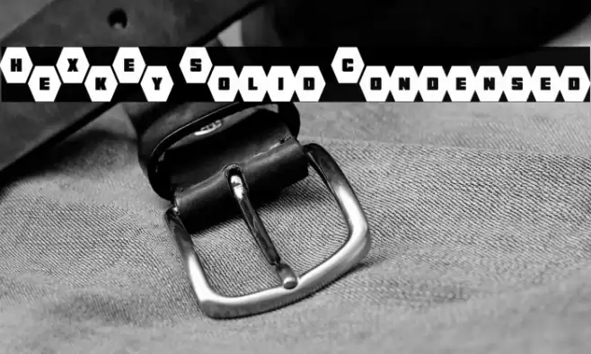 HeXkEy Solid Condensed Font examples