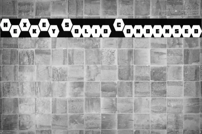 HeXkEy Solid Condensed Font examples