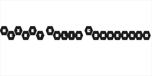 HeXkEy Solid Condensed Logo