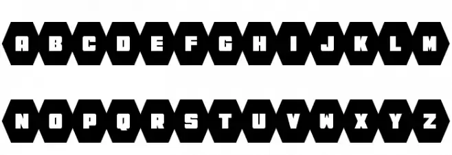 HeXkEy Solid Condensed Font LOWERCASE