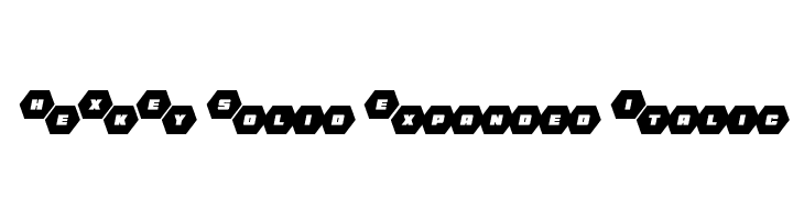 HeXkEy Solid Expanded Italic  Free Fonts Download