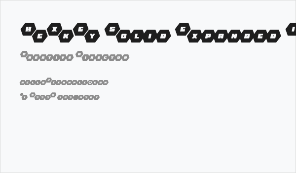 HeXkEy Solid Expanded Italic Business Card