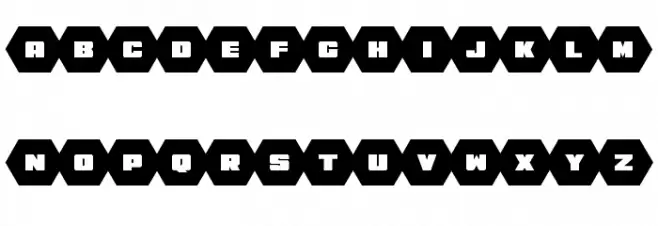 HeXkEy Solid Expanded Font UPPERCASE