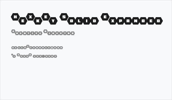 HeXkEy Solid Expanded Business Card